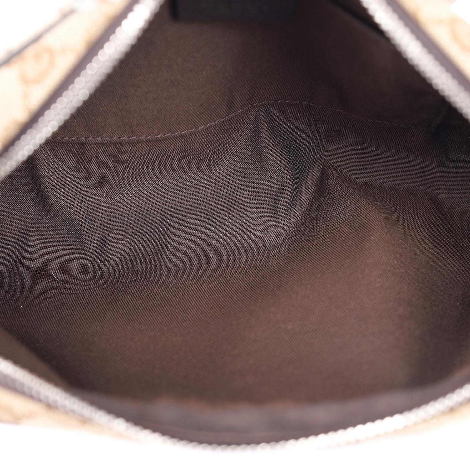 Gucci GG Canvas Monogram Belt Bag Brown For Sale 5