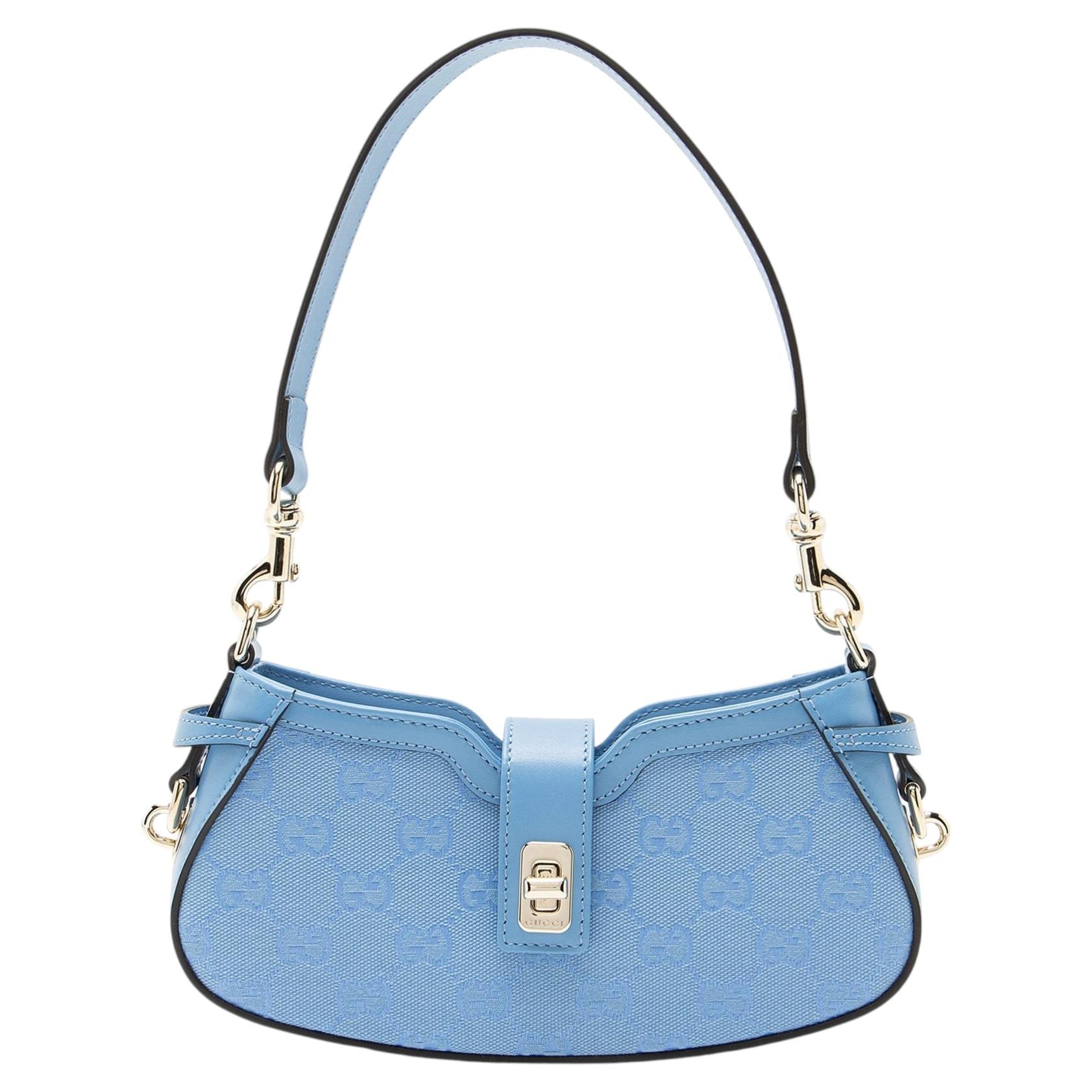 Gucci GG Canvas Moon Side Shoulder Bag For Sale