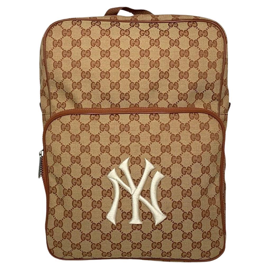 Gucci GG Canvas Yankees at 1stDibs | backpack, gucci backpack canvas, gucci ny bag