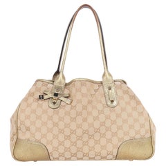 Gucci GG Canvas Princy Shoulder Bag Gold