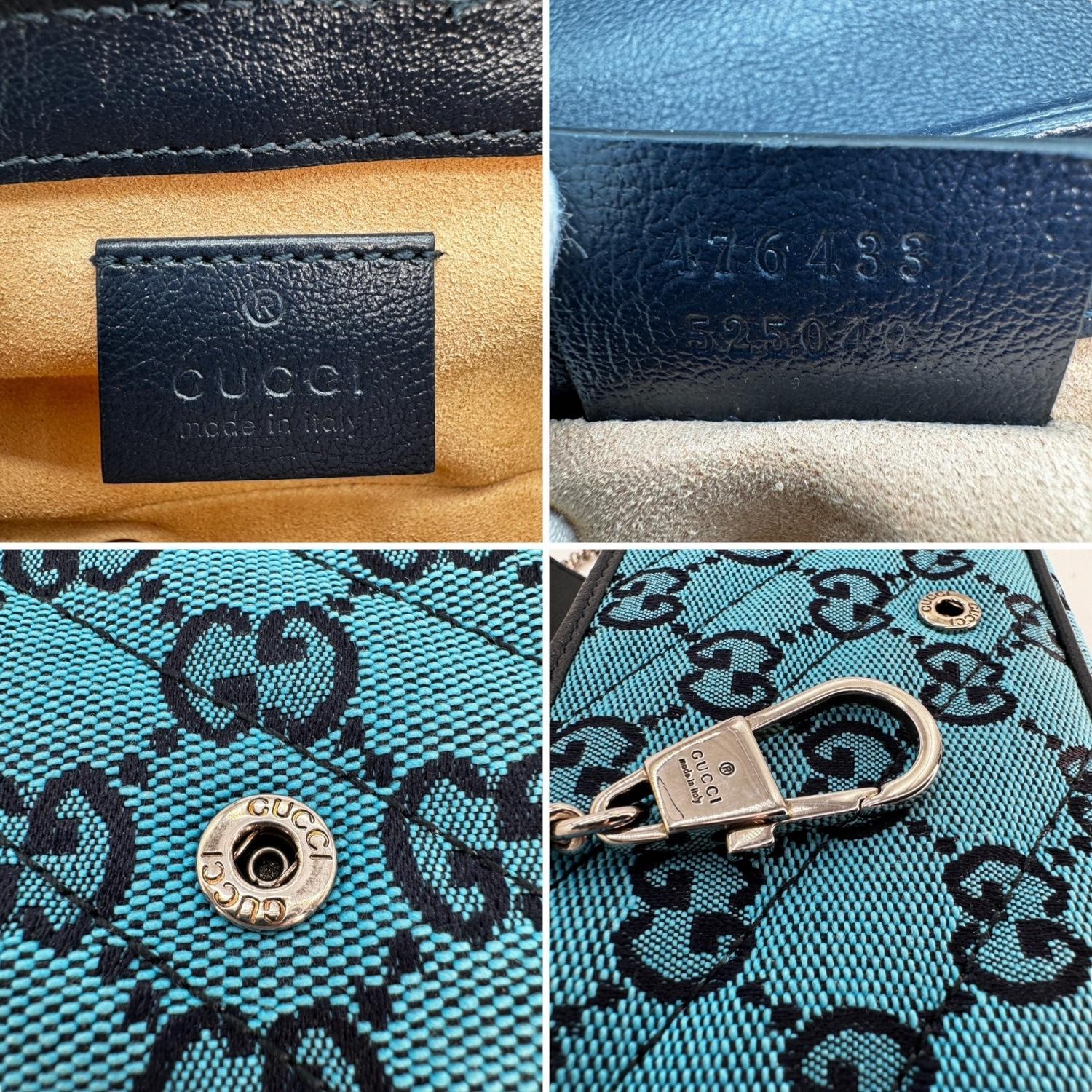 Gucci GG Canvas Super Mini Marmont Matelasse Shoulder Bag 4