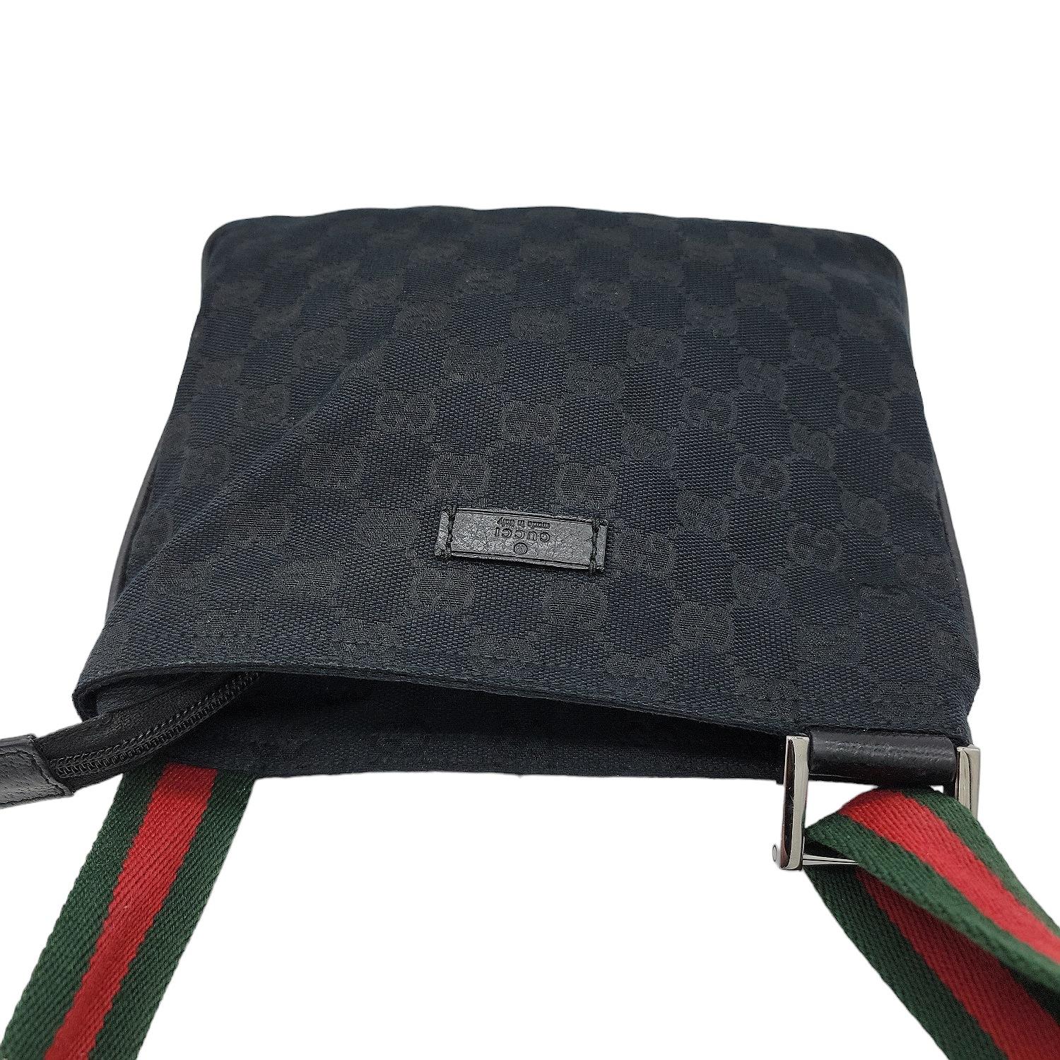 Gucci GG Canvas Vintage Web Small Messenger For Sale 1