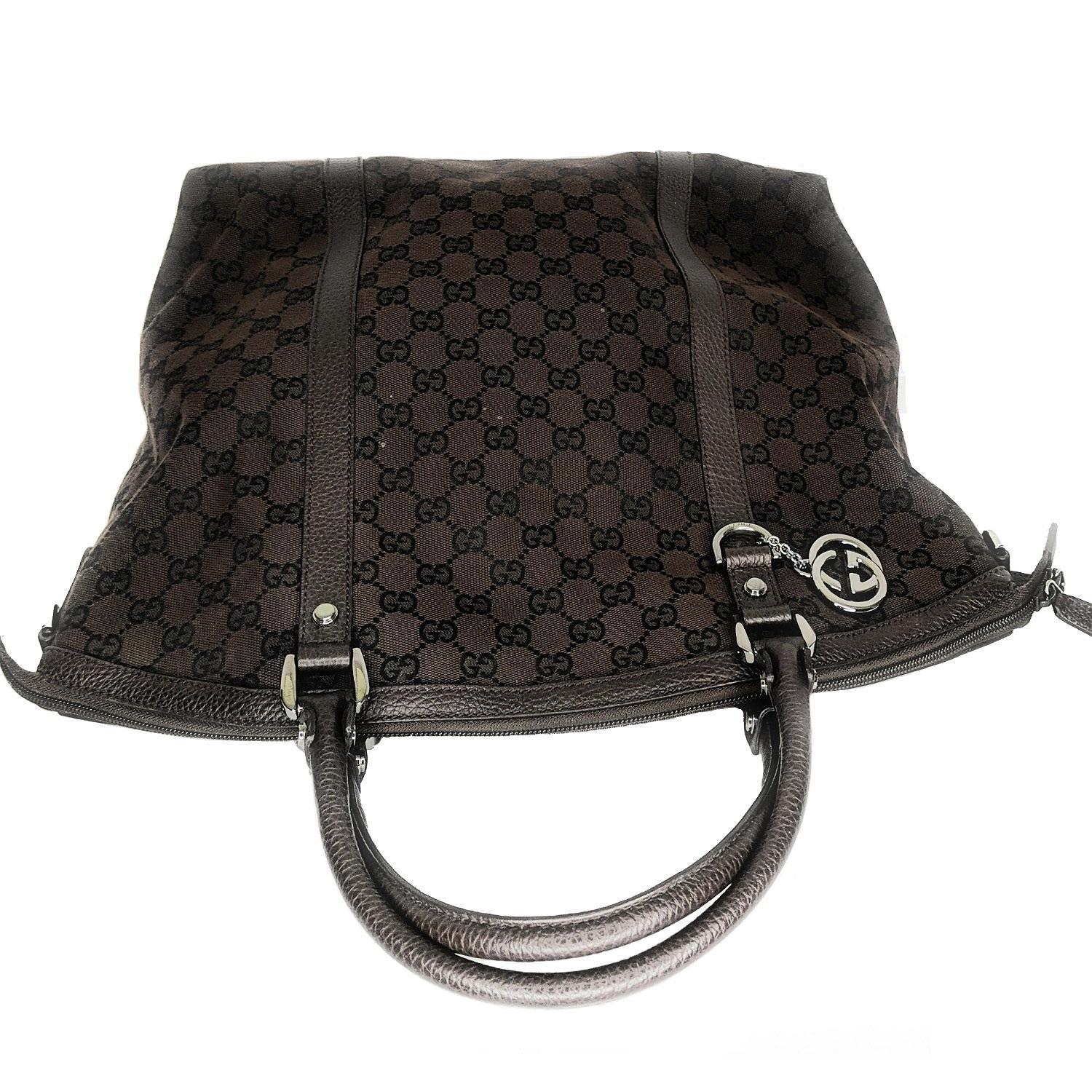 Gucci GG Charm Convertible Large Dome Satchel In Good Condition In Scottsdale, AZ