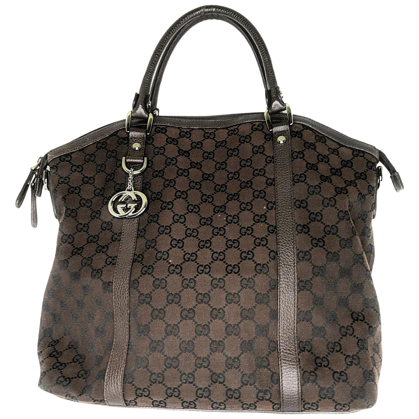 Gucci GG Charm Convertible Large Dome Satchel