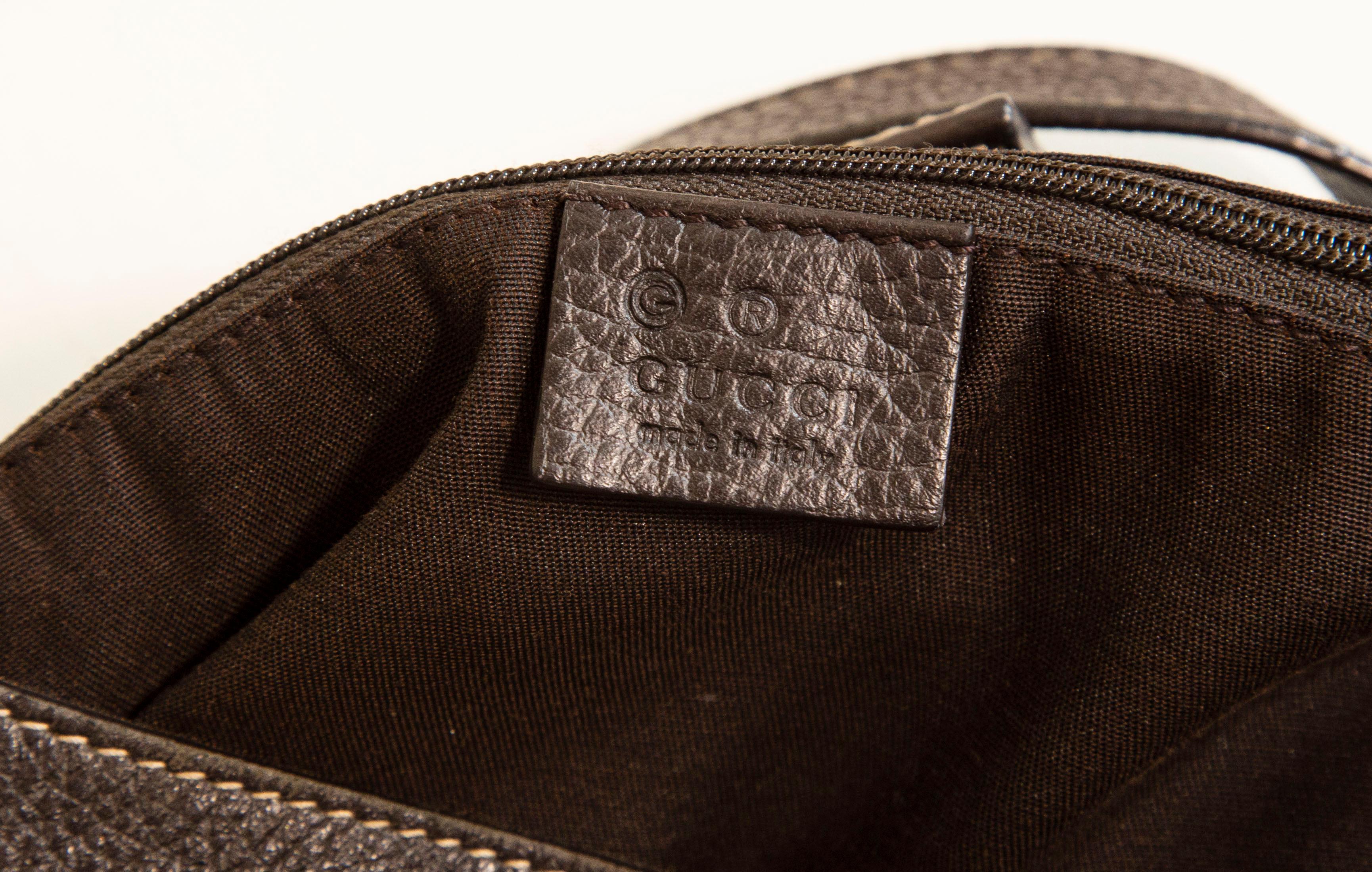 Gucci GG Kristall Canvas Abbey D- Ring Convertible Tote Umhängetasche 2-Wege-Tasche im Angebot 6
