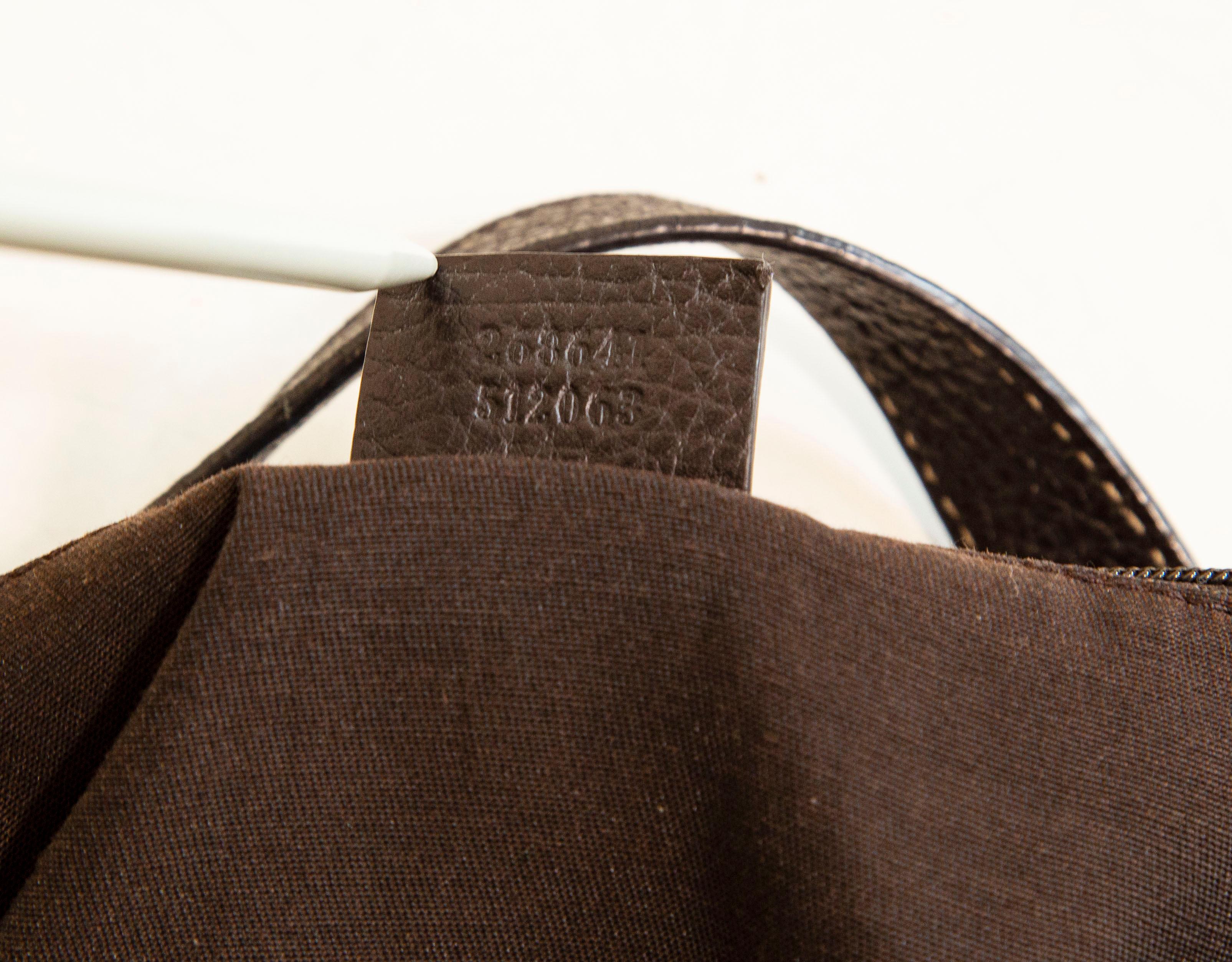 Gucci GG Kristall Canvas Abbey D- Ring Convertible Tote Umhängetasche 2-Wege-Tasche im Angebot 7