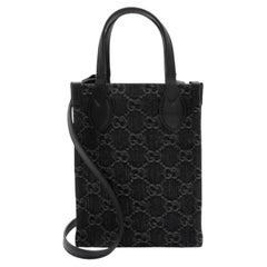 Gucci GG Denim Ophidia Mini Tote