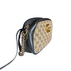 Gucci GG Diagonal Quilted Canvas Marmont Small Camera Bag