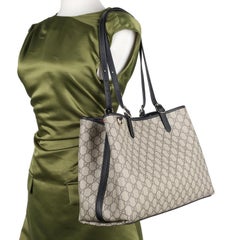 GUCCI GG Emblem Maxi Tote Bag Black