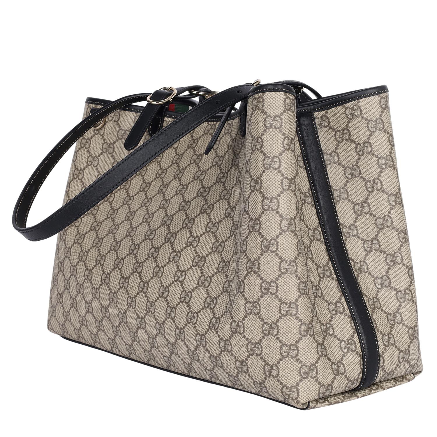 Gucci GG Emblem Maxi Tote Bag Nero in vendita 2