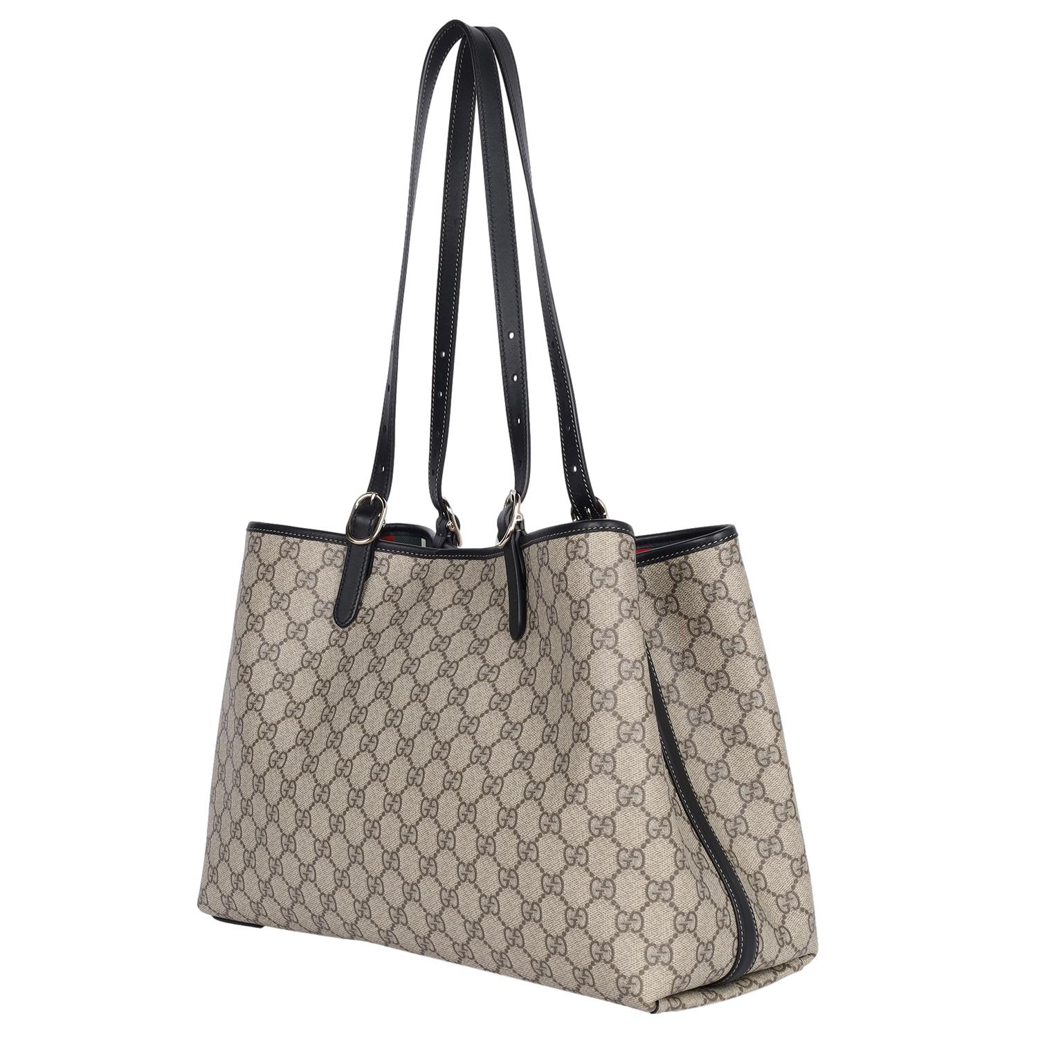 Gucci GG Emblem Maxi Tote Bag Nero in vendita 4