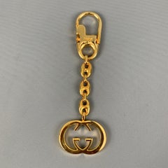 GUCCI GG Gold Chain Link Metal Key Chain