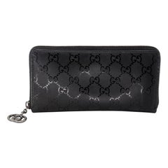 Gucci GG Guccissima Billetera francesa grande GM de lona revestida GG-0729N-0005