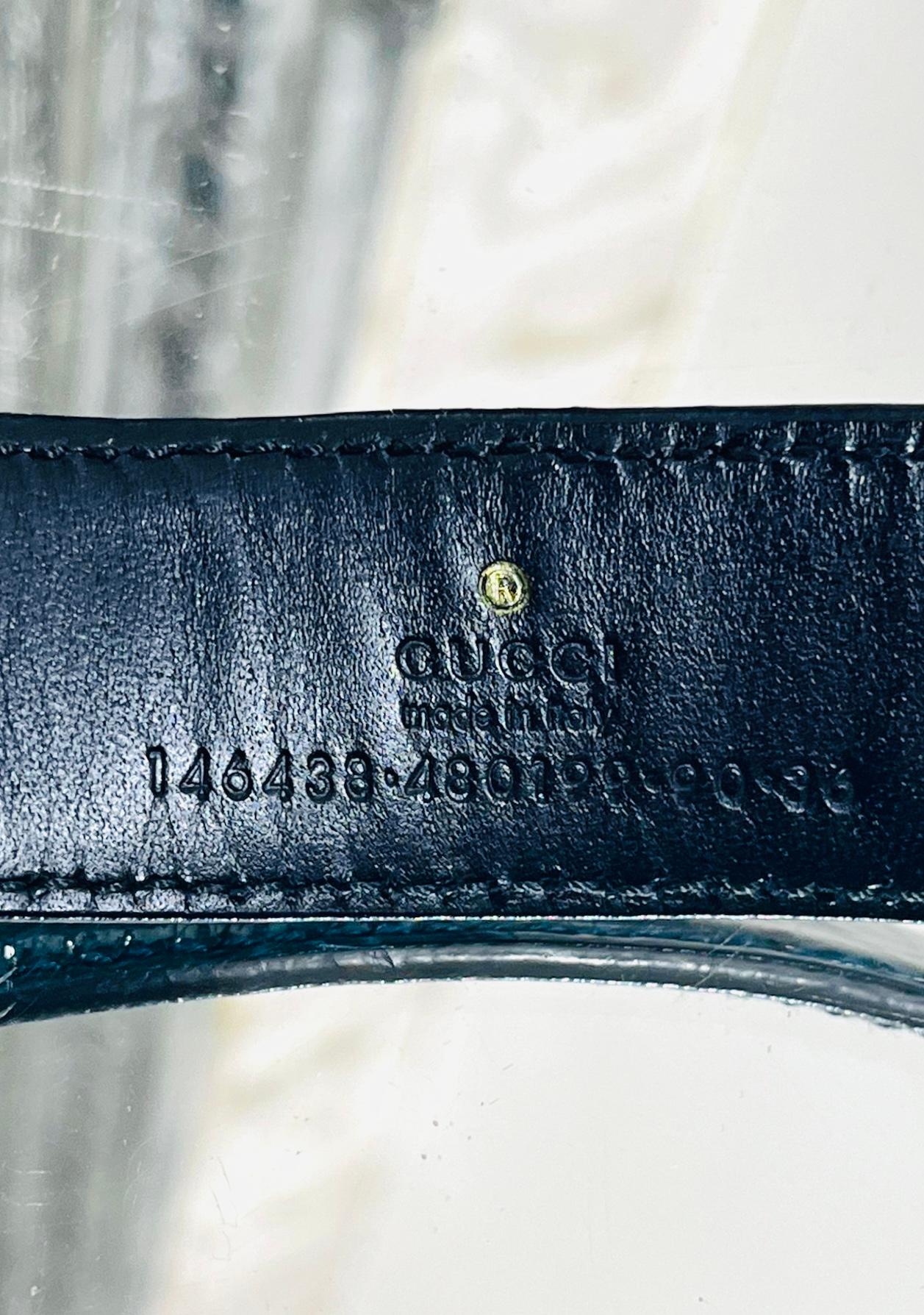 Gucci 'GG' Guccissima Patent Leather Belt 3