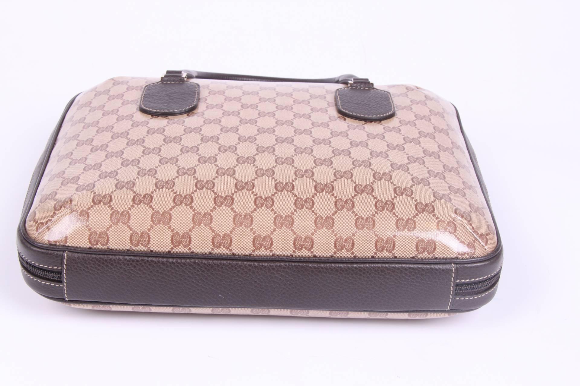 Women's or Men's Gucci GG Guccissima Patterned Laptop Case - brown