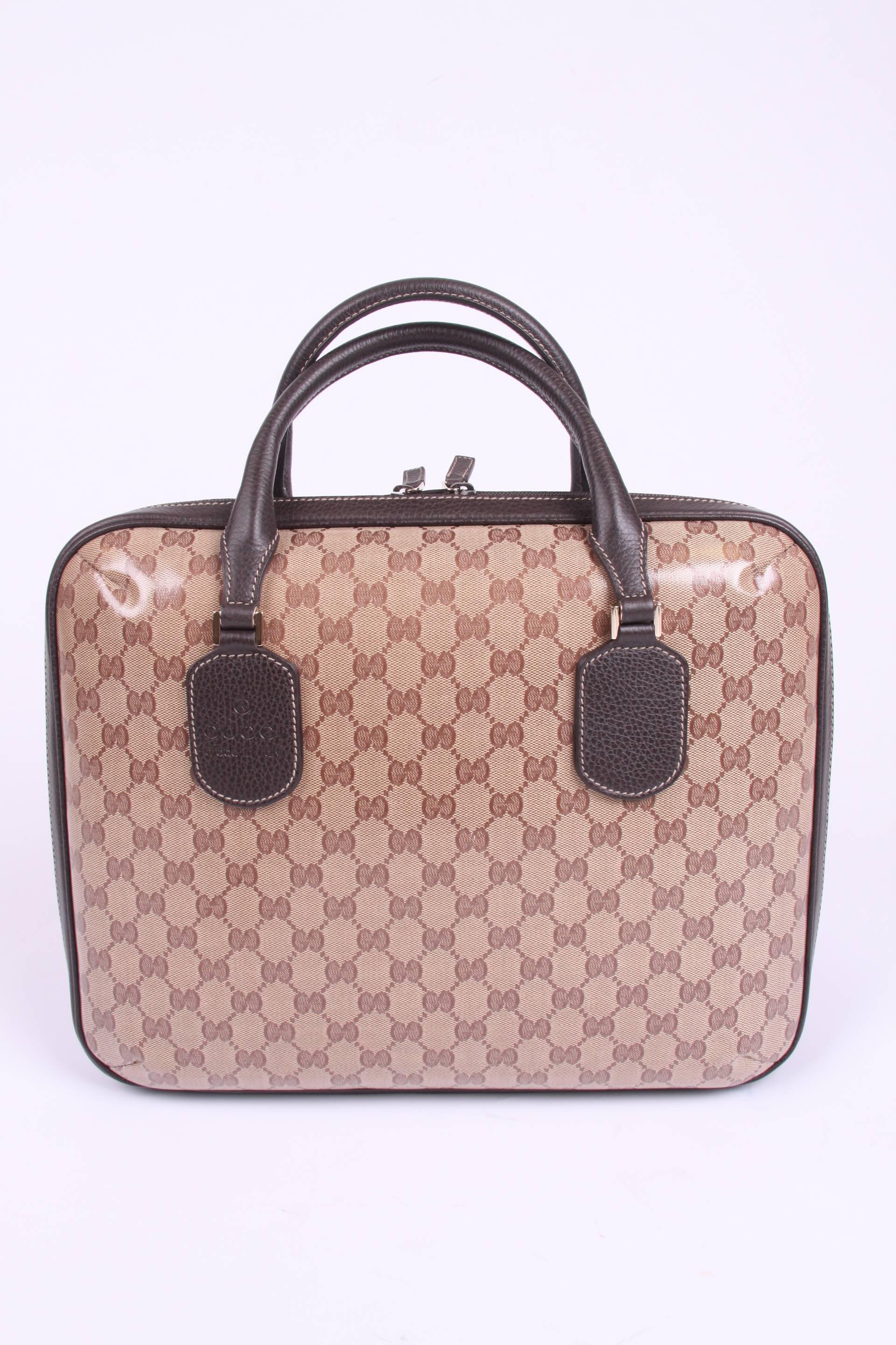 Gucci GG Guccissima Patterned Laptop Case - brown 2
