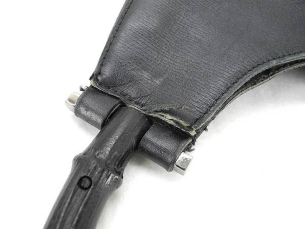 Gucci Gg Hobo-223599 Black Leather Shoulder Bag For Sale 4