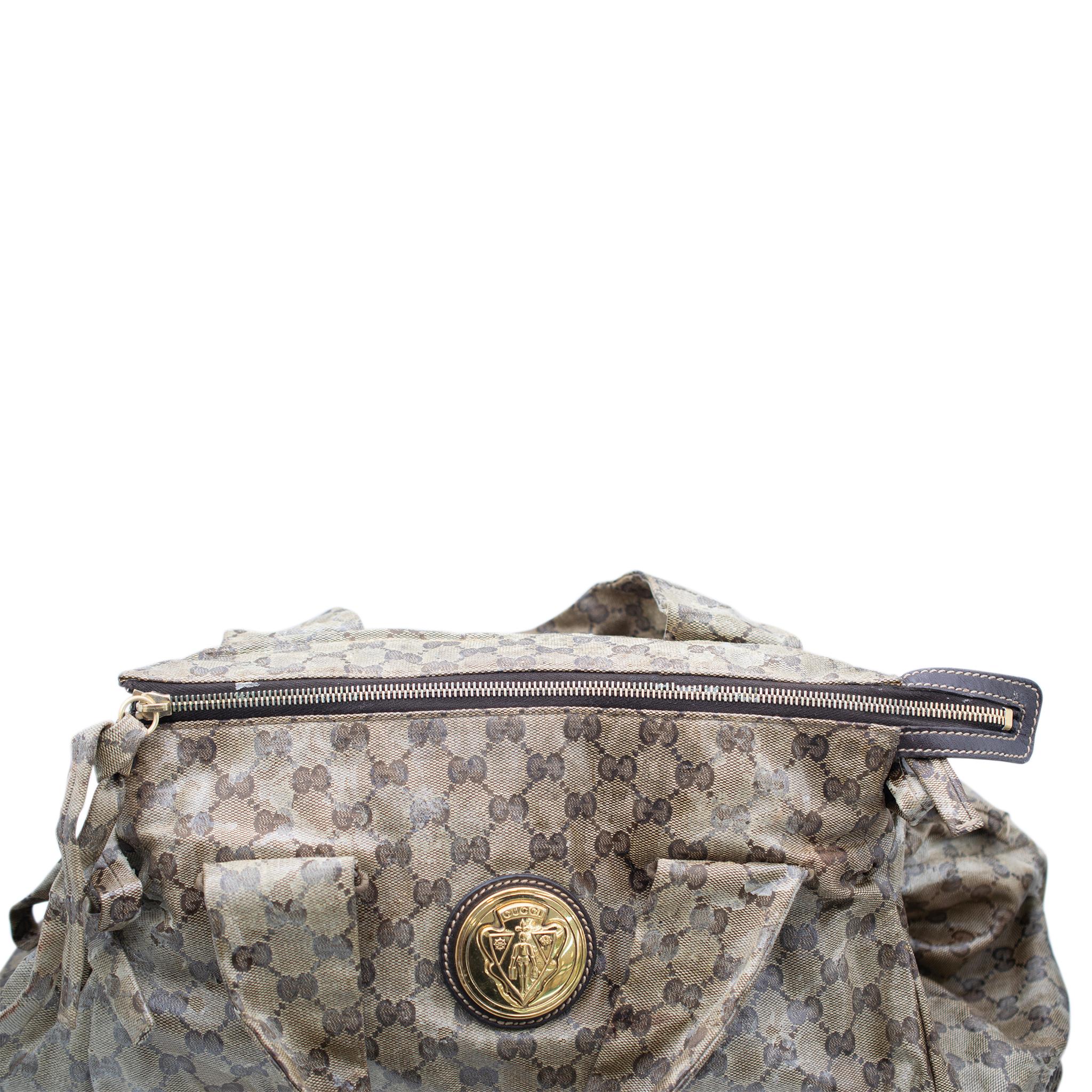 Gucci Gg Hysteria Tote Beige Leather Ladies Handbag For Sale 6