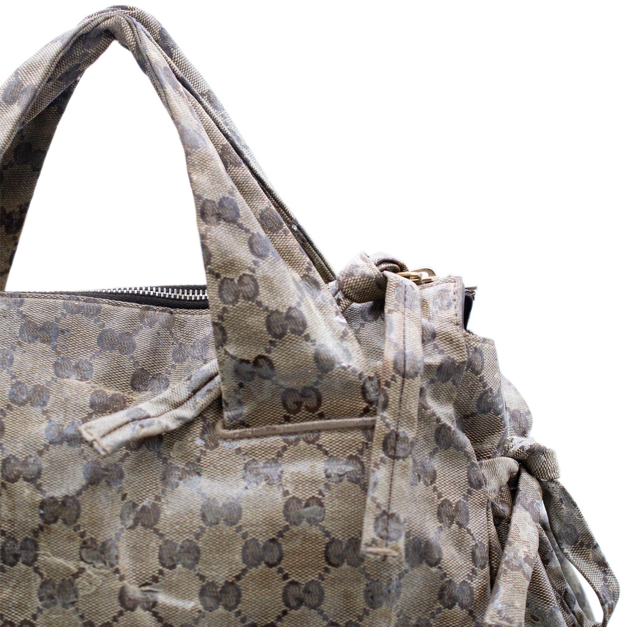 Gucci Gg Hysteria Tote Beige Leather Ladies Handbag For Sale 10