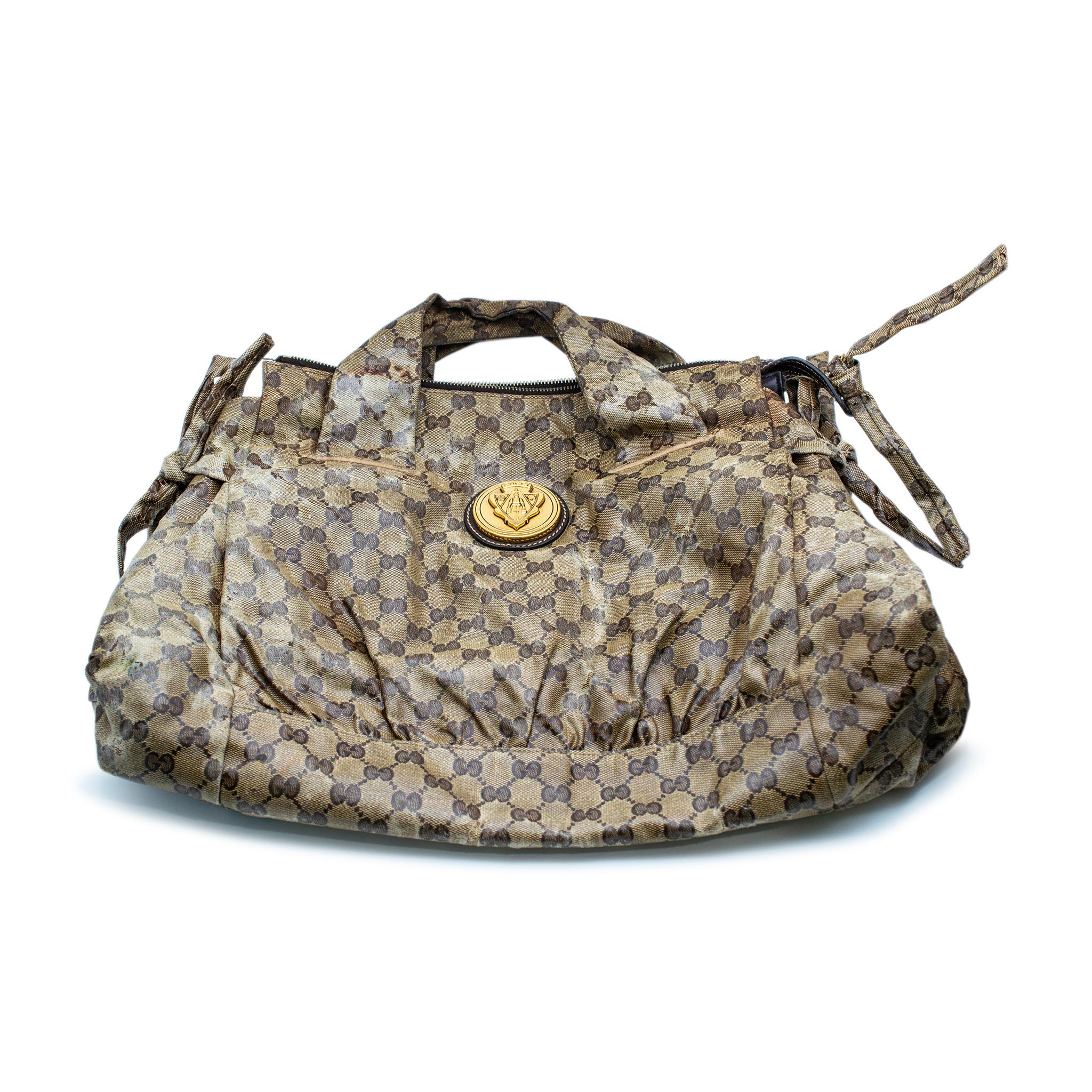 Gucci Gg Hysteria Tote Beige Leather Ladies Handbag For Sale 14