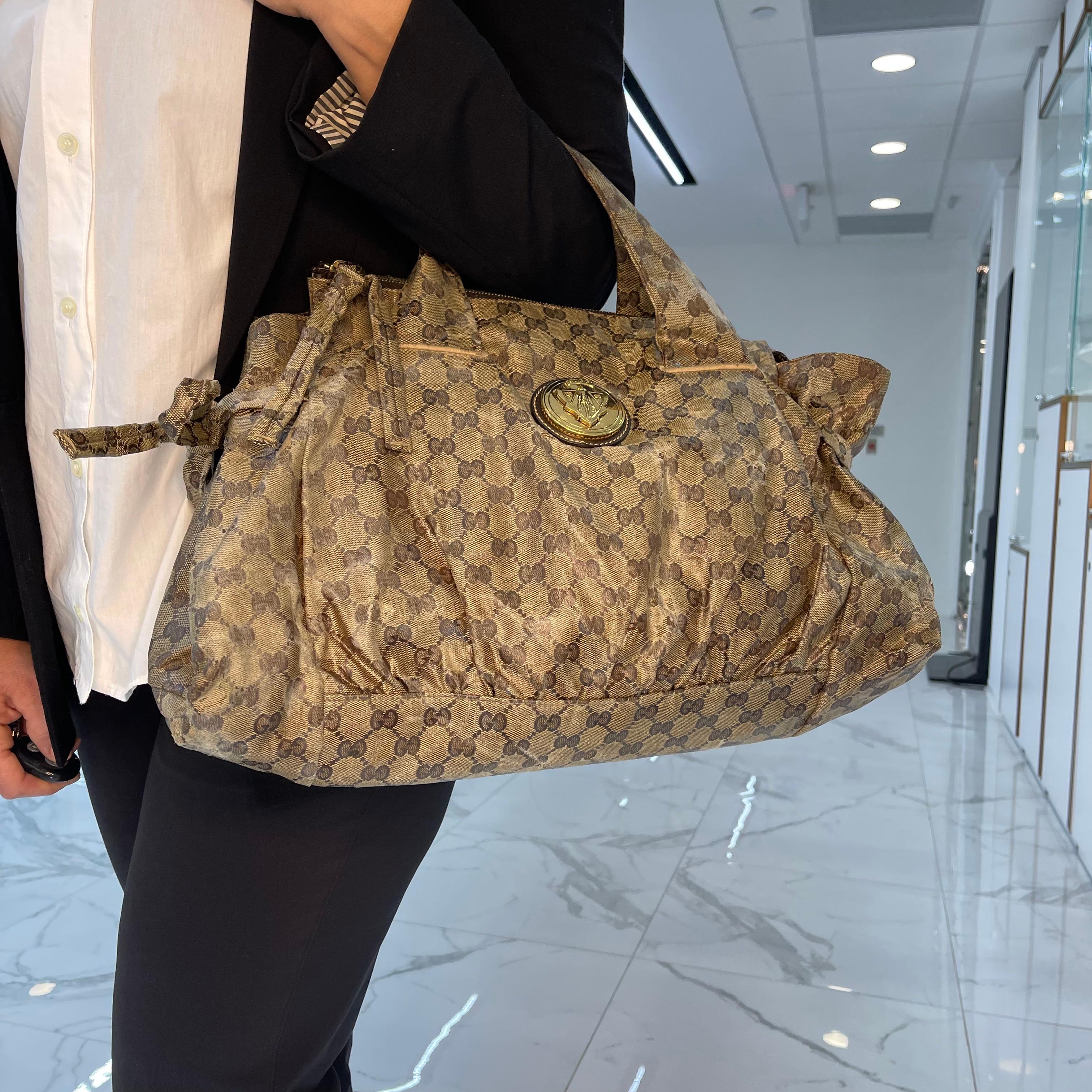 Gucci Gg Hysteria Tote Beige Leather Ladies Handbag For Sale 15