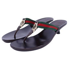 Gucci GG Interlocking G Toe Slide Sandal US 7