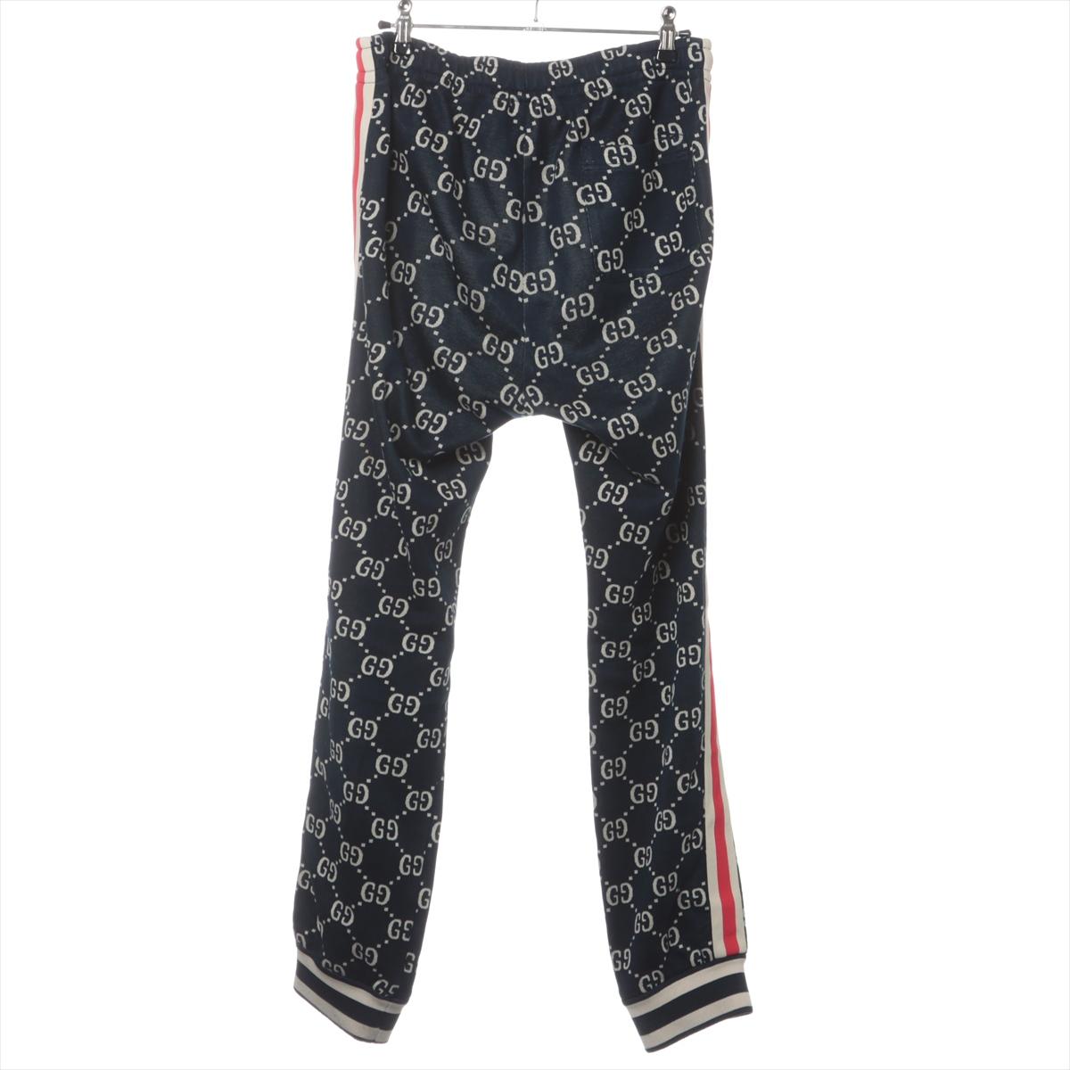 Black Gucci GG Jacquard Jogging Track Pants Navy Blue