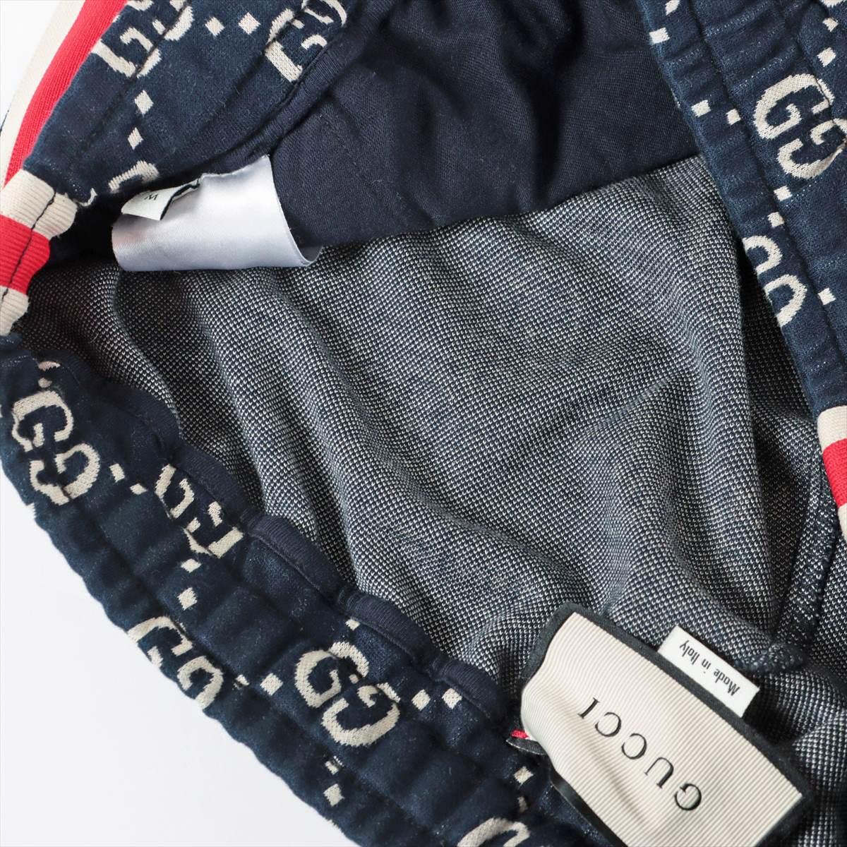 Gucci GG Jacquard Jogging Track Pants Navy Blue In Good Condition In Humacao, PR