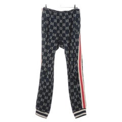 Gucci GG Jacquard Jogging Track Pants Navy Blue