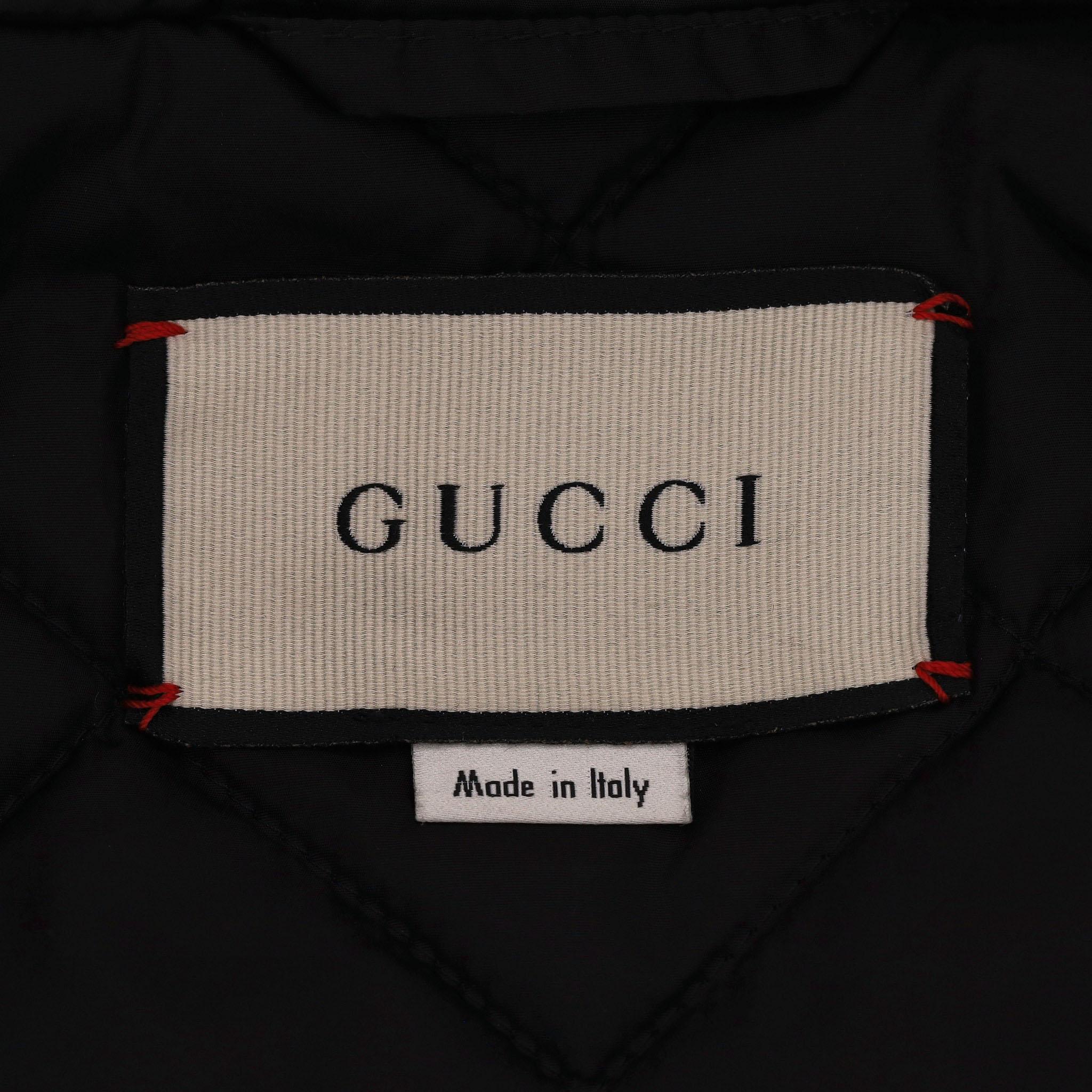 Gucci GG Jacquard Logo & Web Stripe Nylon Jacket For Sale 2