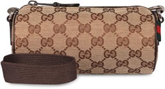 Gucci GG Jacquard Shoulder Bag — Brown