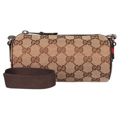 Gucci GG Jacquard Shoulder Bag — Brown