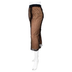 Gucci GG Lace Embroidered Midi Skirt With Attachable Silk Slip
