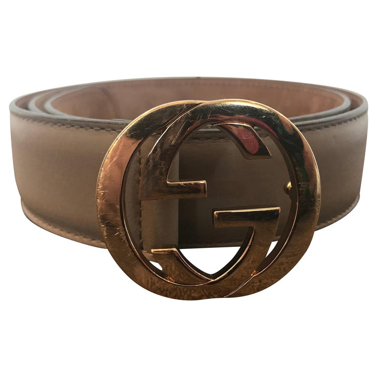 Gucci GG Leather Belt For Sale at 1stDibs