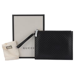 Gucci GG Logo Negro Clutch NIB