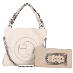 Gucci 'GG' Logo Blondie Small Leather Tote Bag