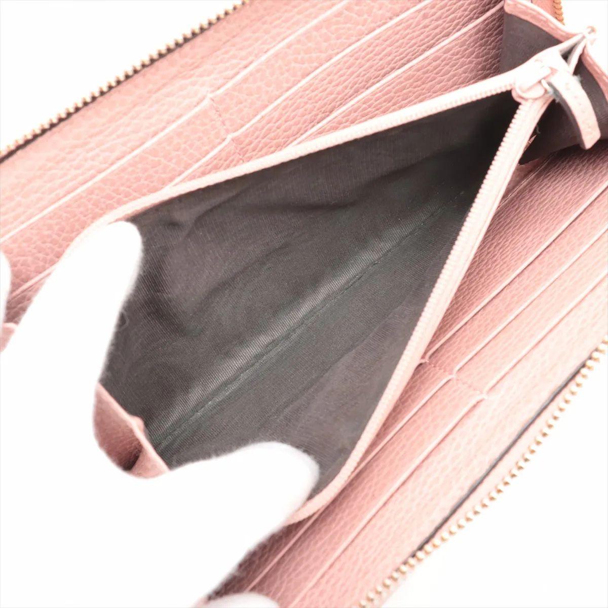 Donna Portafoglio Gucci GG Logo in tela e pelle Beige e Rosa in vendita