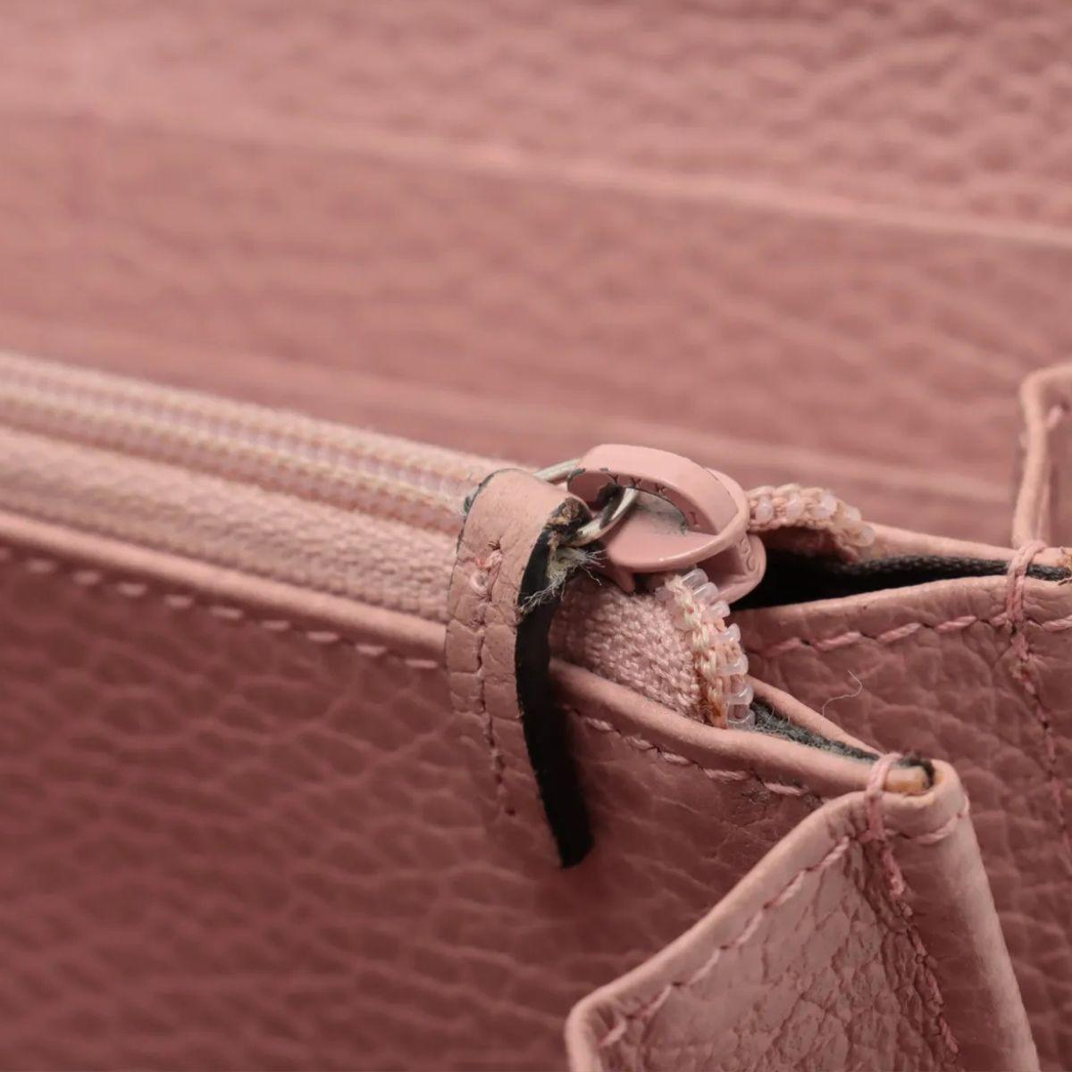 Portafoglio Gucci GG Logo in tela e pelle Beige e Rosa in vendita 2