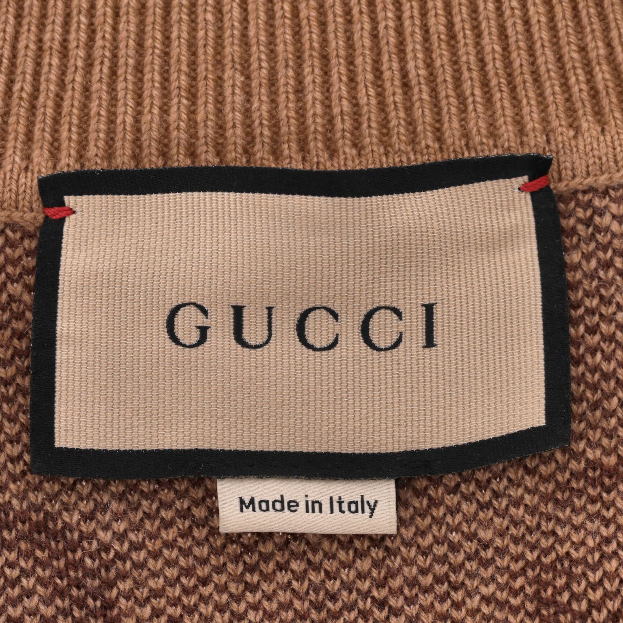 Gucci 'GG' Logo Cashmere & Wool Cardigan With Mother-Of-Pearl Buttons 1