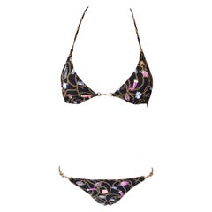 Gucci GG Logo Chain Two-Piece Bikini Swimwear