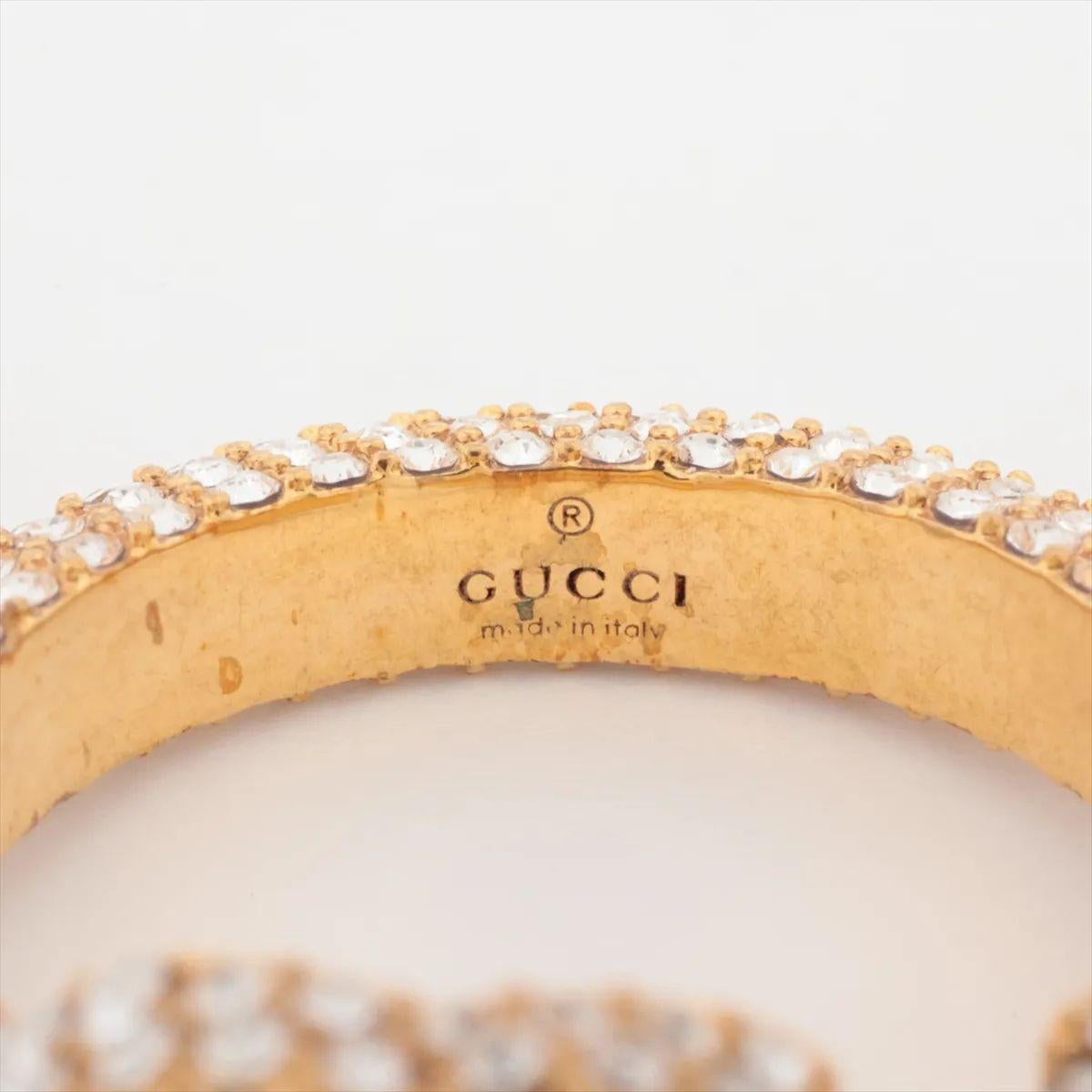 Anello con strass con logo GG di Gucci in vendita 1