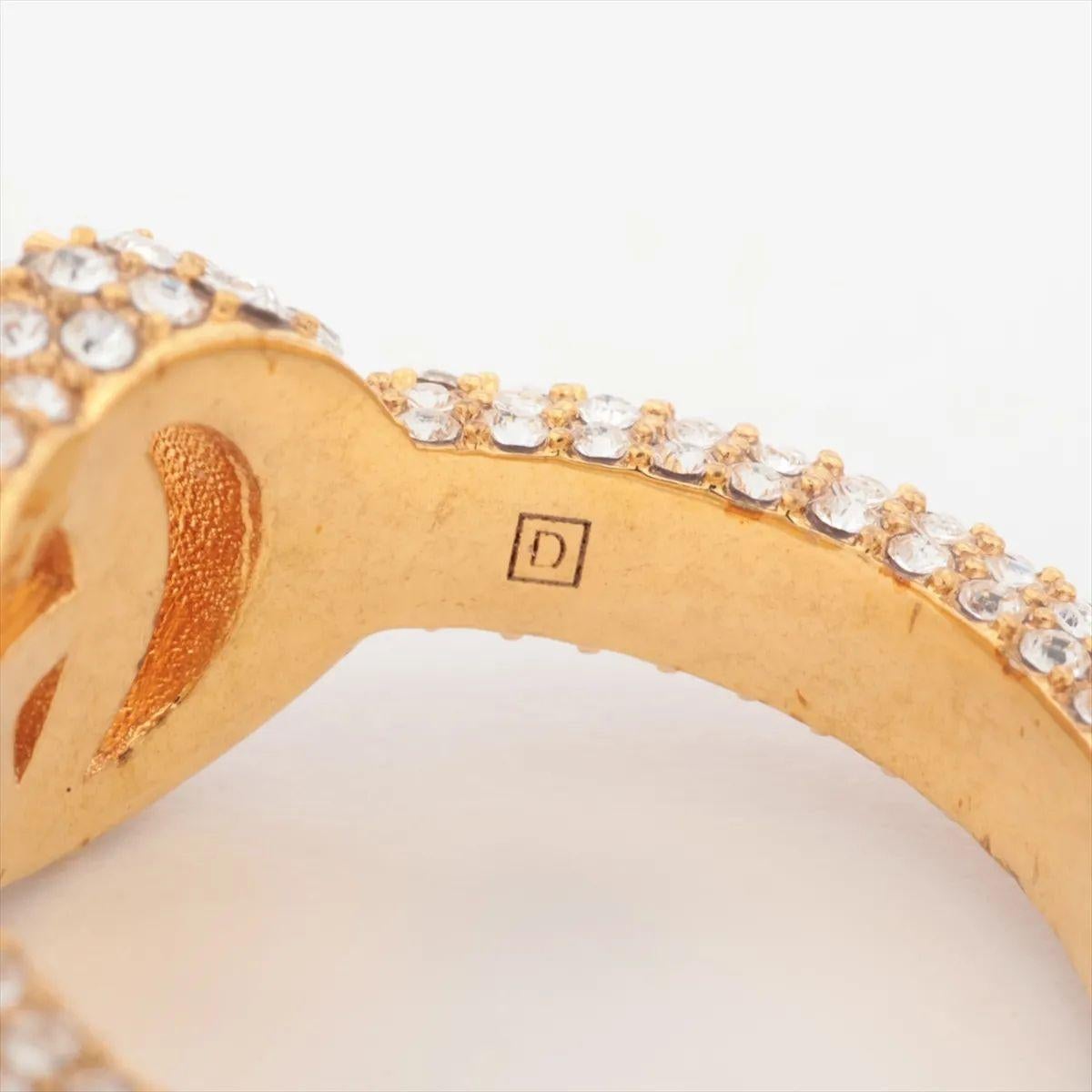 Anello con strass con logo GG di Gucci in vendita 2