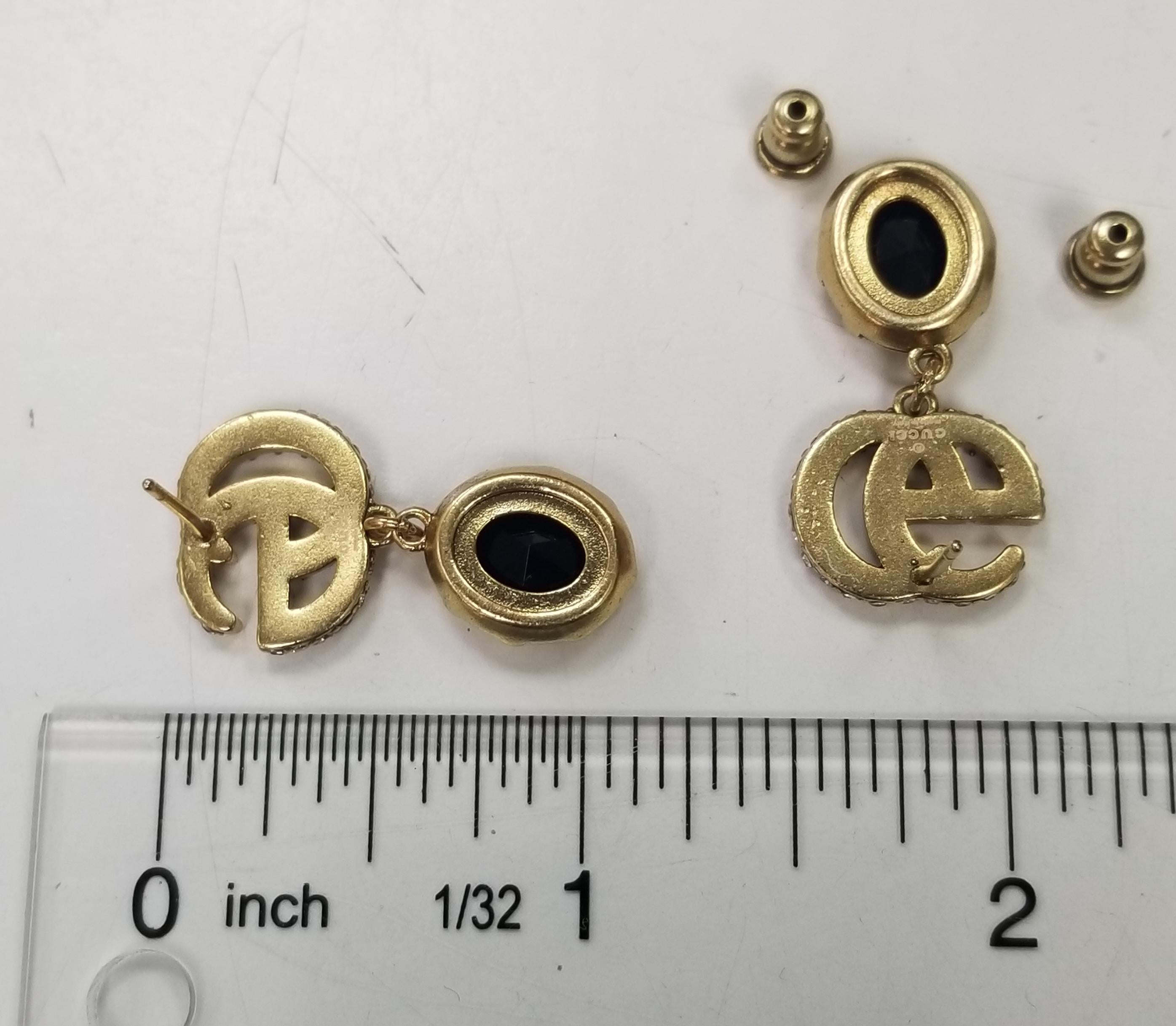 gucci black earrings