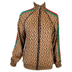 Gucci GG Logo Red & Green Web Tape Bomber Jacket XXS Unworn With Tags