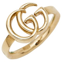 Gucci GG Marmont 18k Yellow Gold Ring