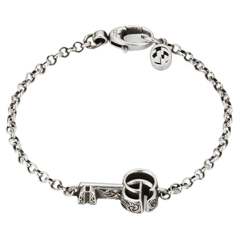 Gucci GG Marmont Aged Key Bracelet in Sterling Silver YBA632207001 For ...