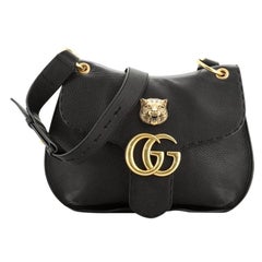 Gucci GG Marmont Animalier Umhängetasche Leder Medium