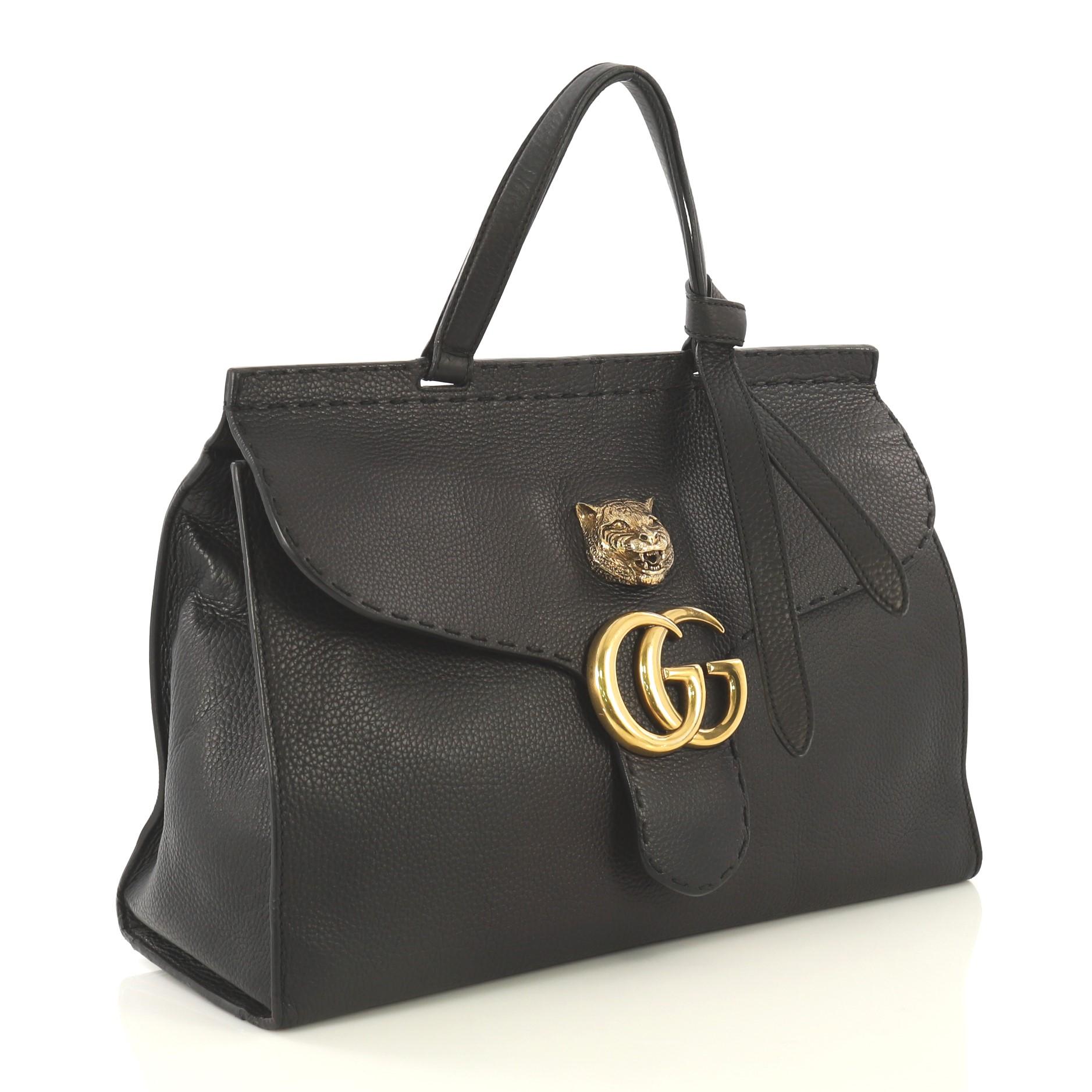 medium top handle bag with double g