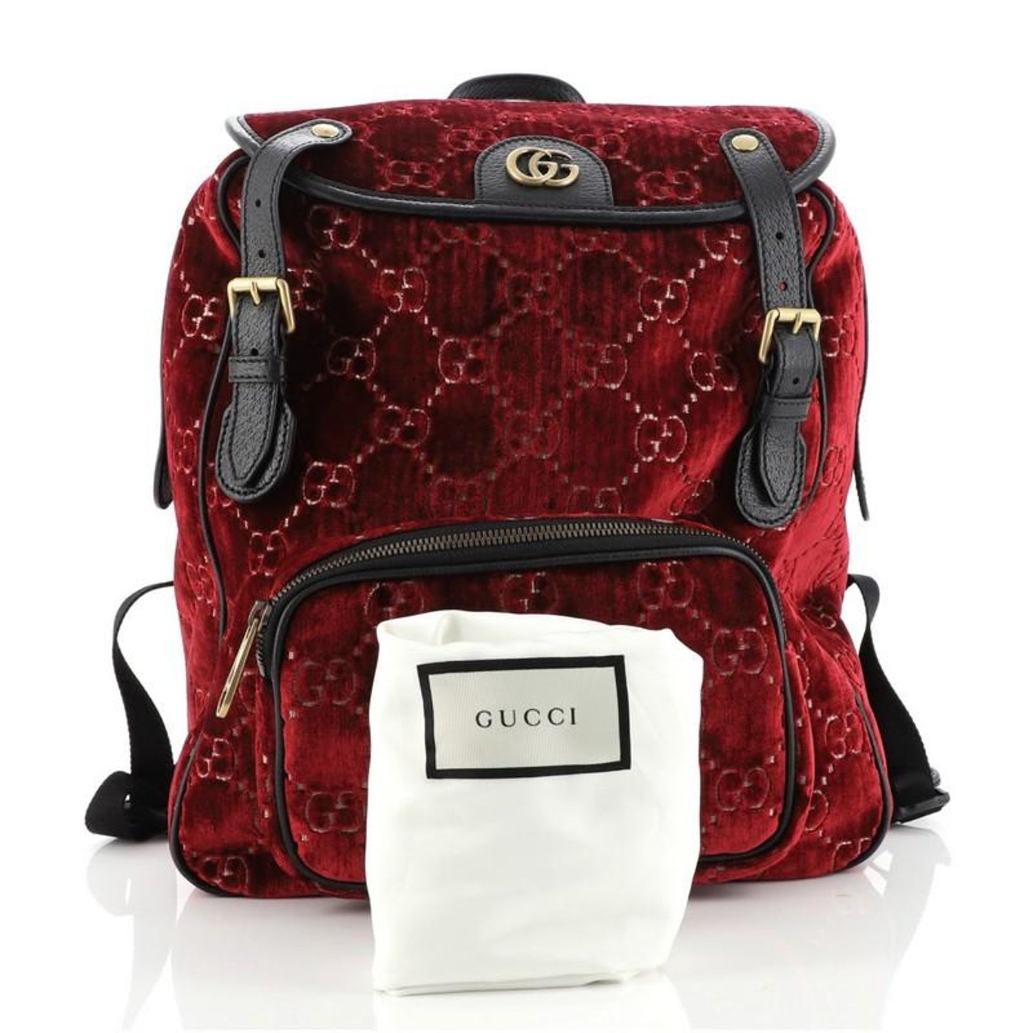 Gucci GG Marmont Backpack GG Velvet Small at 1stDibs