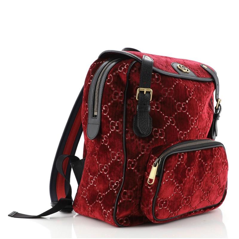 gucci velvet backpack